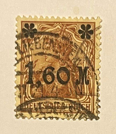 Alle Briefmarken: Deutsches Reich 1,60 M – Gebraucht aus Oftringen von Vucki