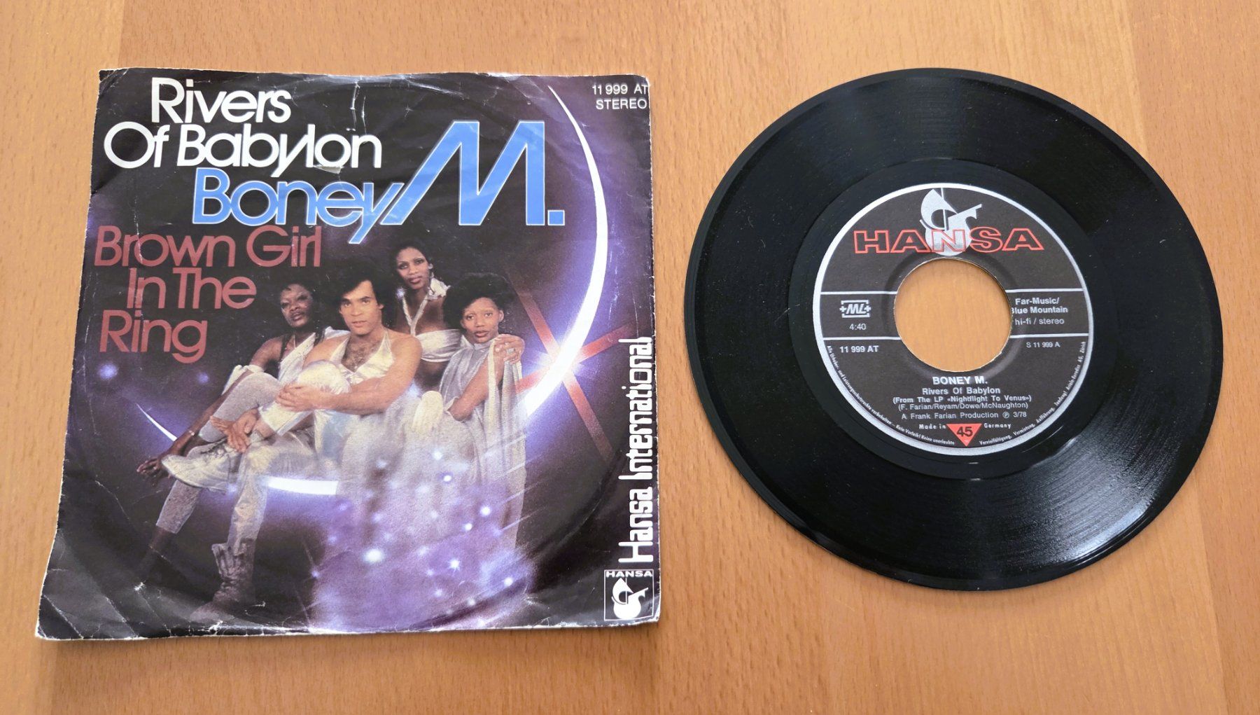 Dischi in vinile: BONEY M - VINYL SINGLE - VINTAGE – Usato da Brüttisellen venduto da Nighttrain