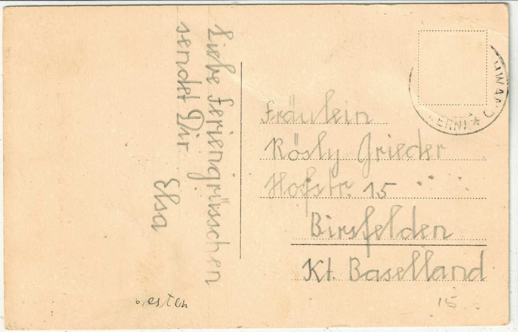 Cartoline postali: Escholzmatt mit Schwendelberg - animee – Usato da Ettingen venduto da Kartenplanet 1
