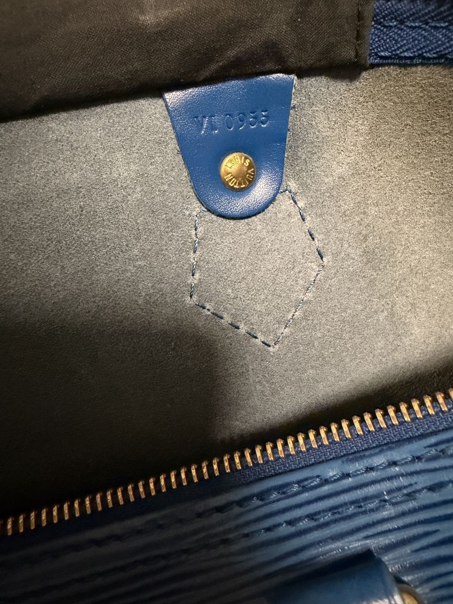 Louis Vuitton Borse: Louis Vuitton Blue Epi Leather Speedy 35 – Usato da Lauerz venduto da Kris1996 7