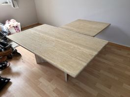 2 Couchtische Marmor 70er 80er Jahre guter Zustand