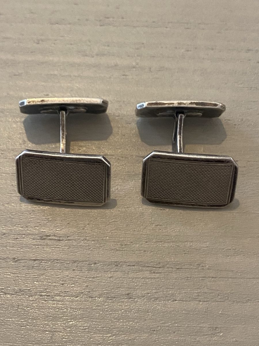 Boutons de manchette: Vintage Manschettenknöpfe 800 Silber  – D'occasion à Birr par Vintage-Liebhaber 2
