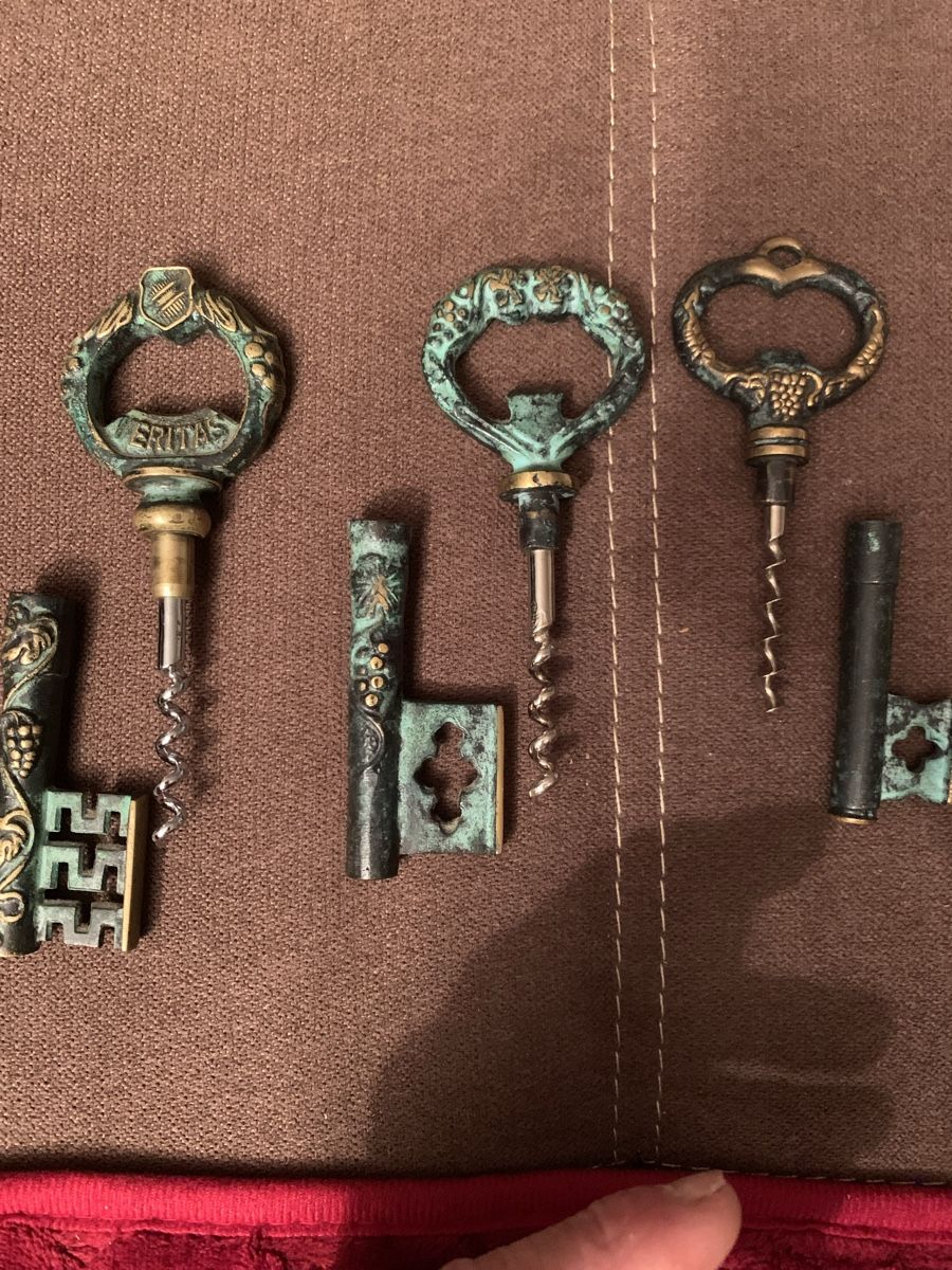 Apribottiglie & Tappi per chiusura: Vintage Messing Schlüssel Korkenzieher – Usato da Rorschacherberg venduto da raf_2ll8
