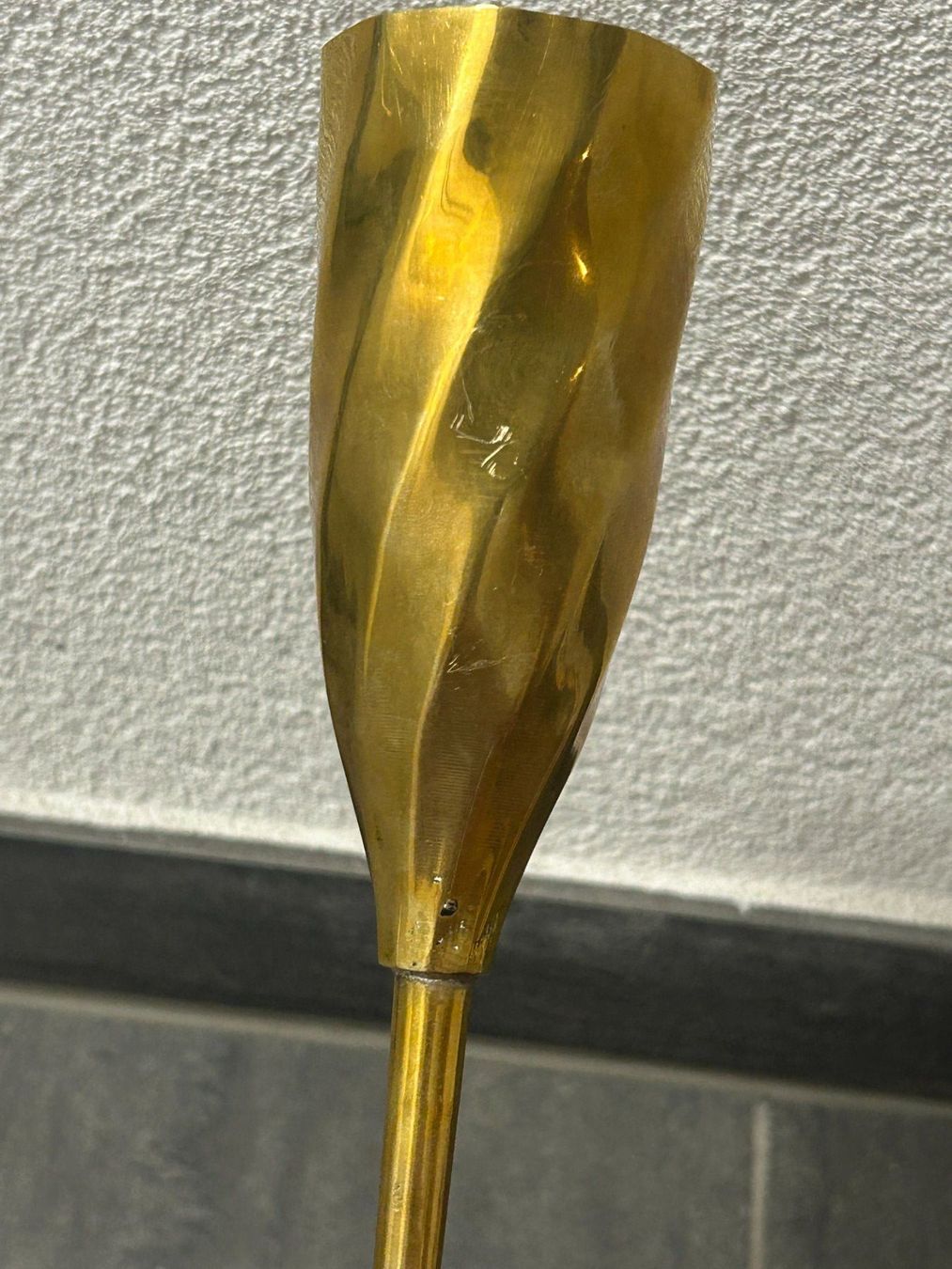 Bicchieri: Vintage elegant brass Champagne Flutes set – Usato da Lausanne venduto da Weber1007 5