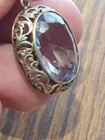 Eye-Catcher: Jugendstil Lila Amethyst Anhänger in Silber