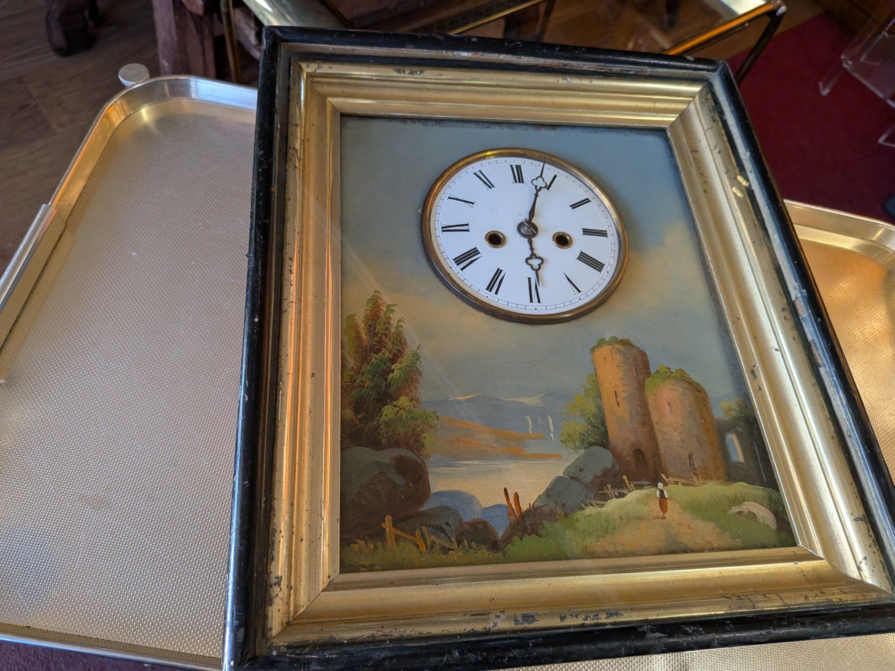 Orologi da terra & Orologi da parete: Antike Bilderuhr – Usato da Emmen venduto da Brockofsky 8