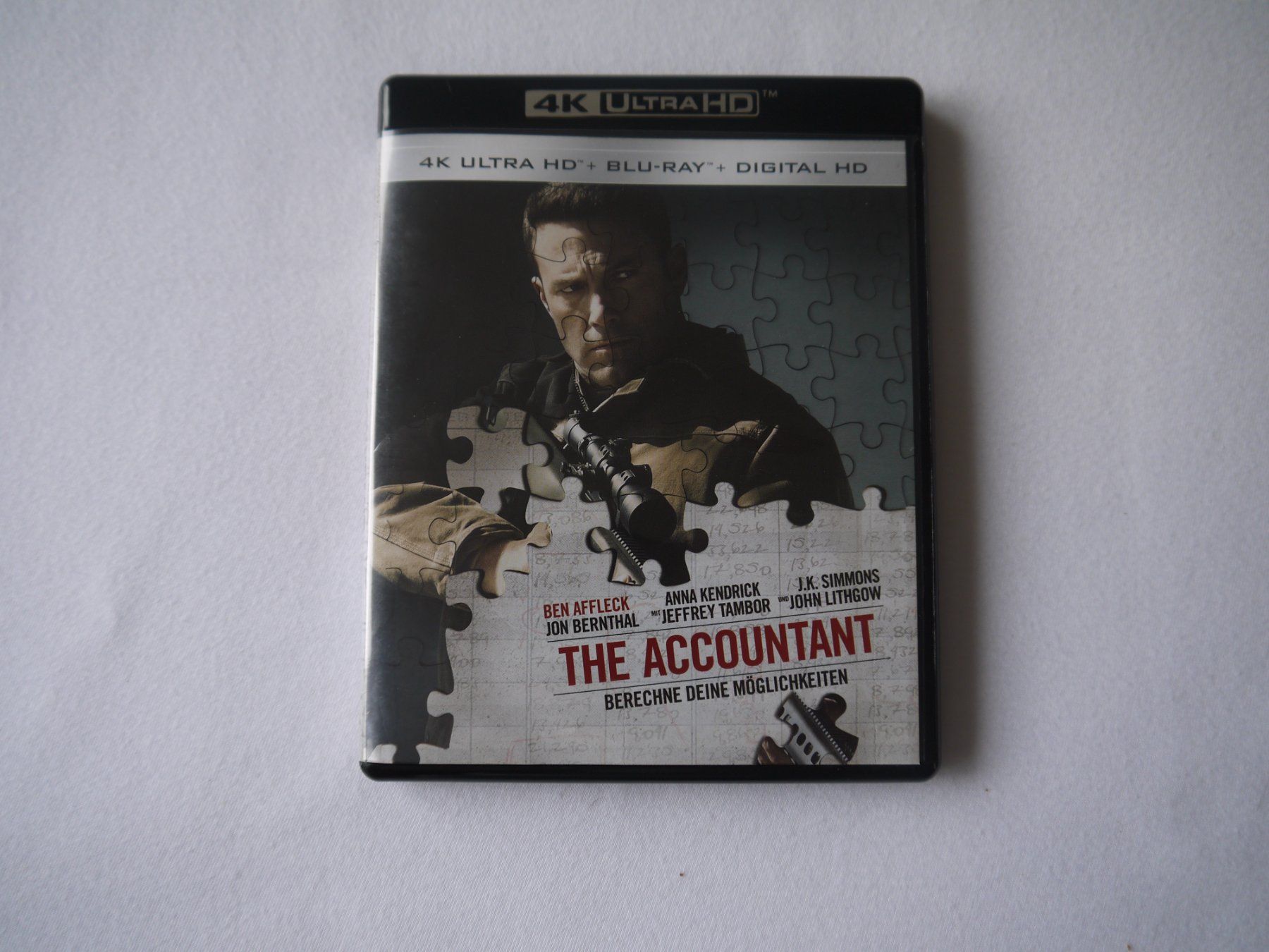 Alle DVDs: THE ACCOUNTANT - 4K UHD +Blu Ray -Ben Affleck – Gebraucht aus Hagendorn von Blaf