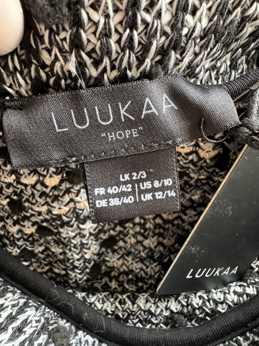 Luukaa Maglioni & Felpe: Pull LUUKAA noir et blanc, taille 40/42, neuf – Nuovo e nell'imballaggio originale da Morges venduto da sandy069 3