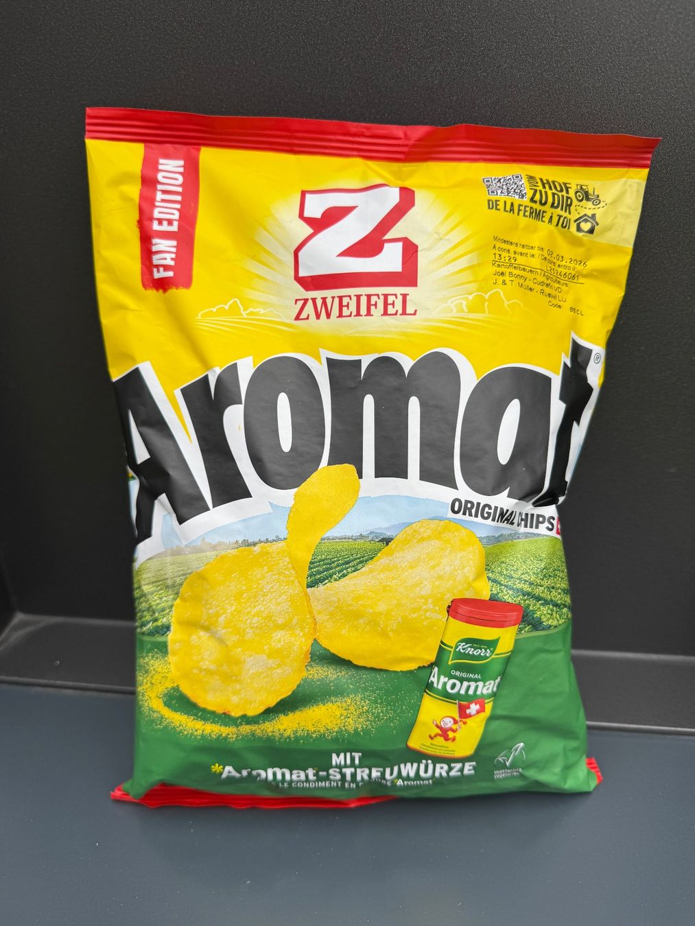 Zweifel Cibi & Specialità: Aromat Zweifel Chips, Sammeledition – Nuovo e nell'imballaggio originale da Fislisbach venduto da Butz_butz