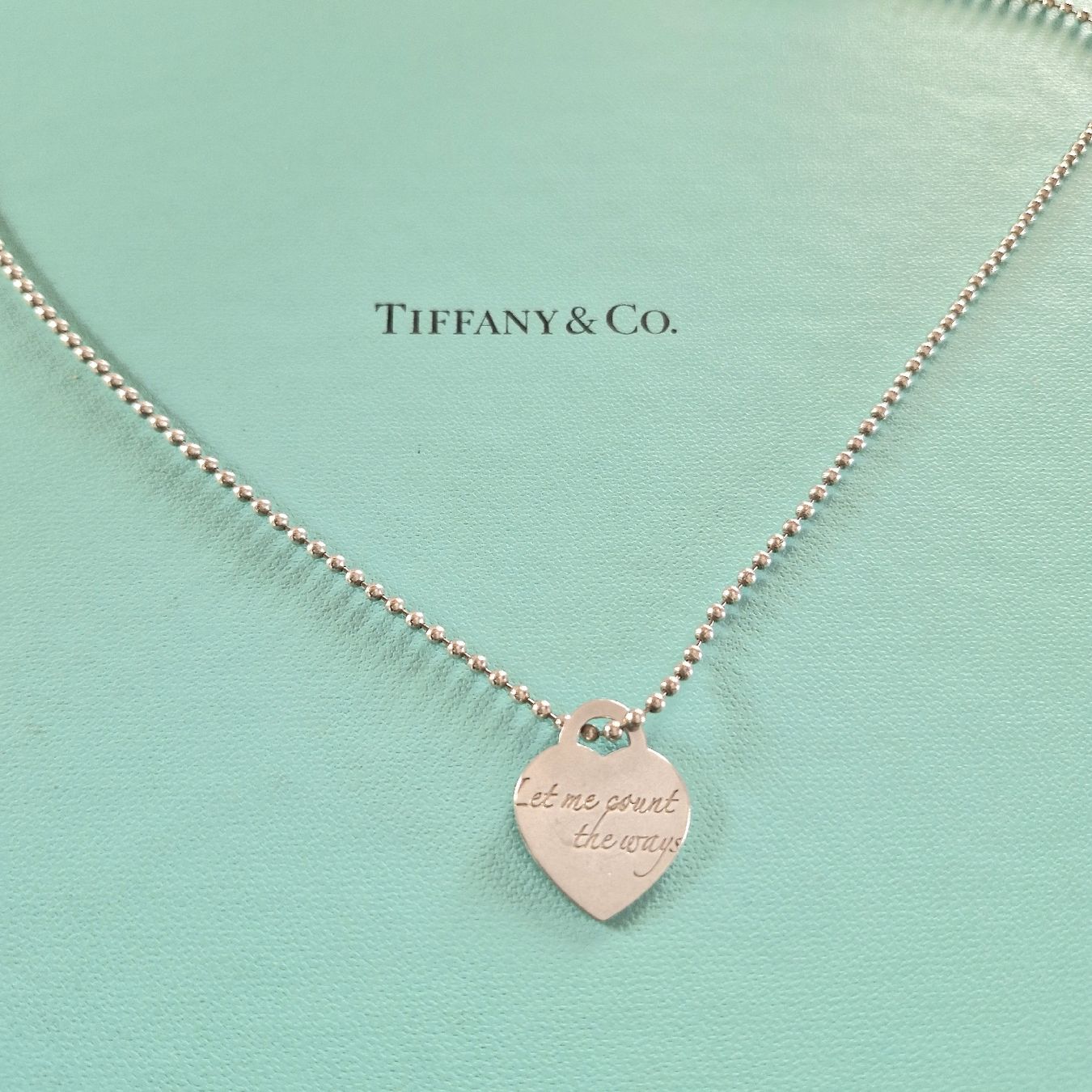 Tiffany & Co. Ketten: 🩵 Tiffany & Co. Herz Let me count the ways - 86cm Halskette – Gebraucht aus Forch von nadinepalermo