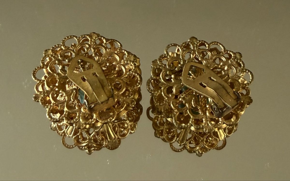 Orecchini pendenti & Orecchini a lobo: Beautiful vintages clips – Usato da Binningen venduto da Sophiescloset 2