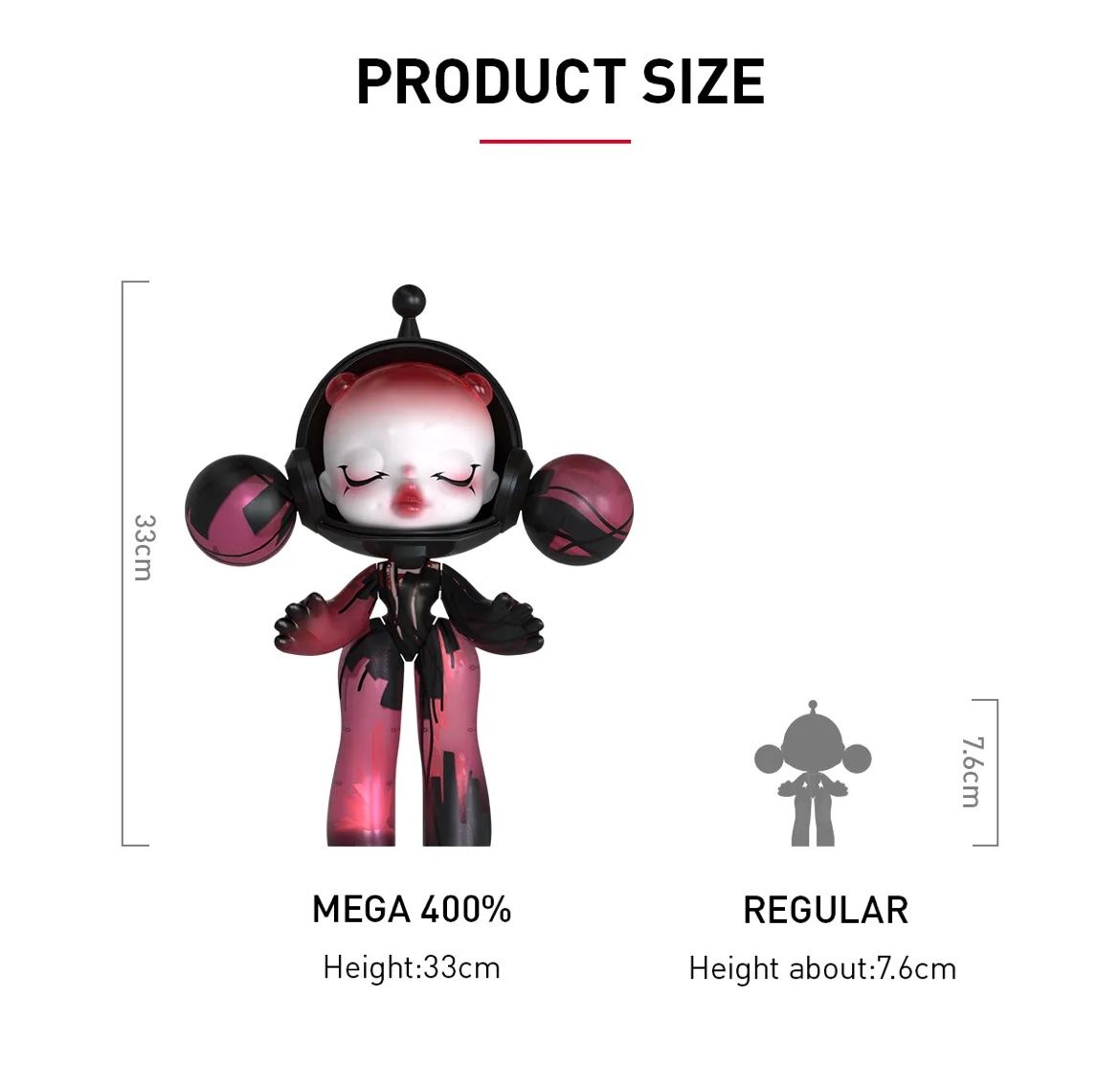 Pop Mart Figurines: Pop Mart MEGA Skullpanda Red Crystal 33cm – Neuf avec emballage d'origine à Glattbrugg par arttoy.land 6