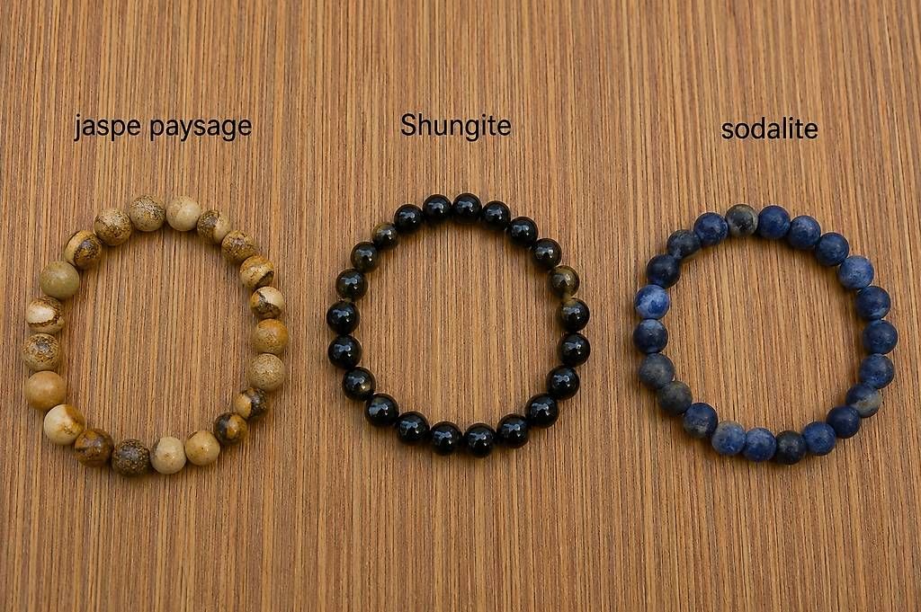 Bracciali & Braccialetti: Divers bracelets en pierre véritables – Usato da Essert-Pittet venduto da lyli01 2