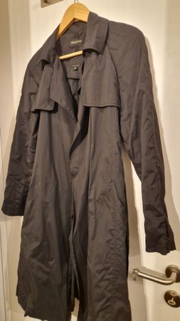 Massimo Dutti Trench Coat Black