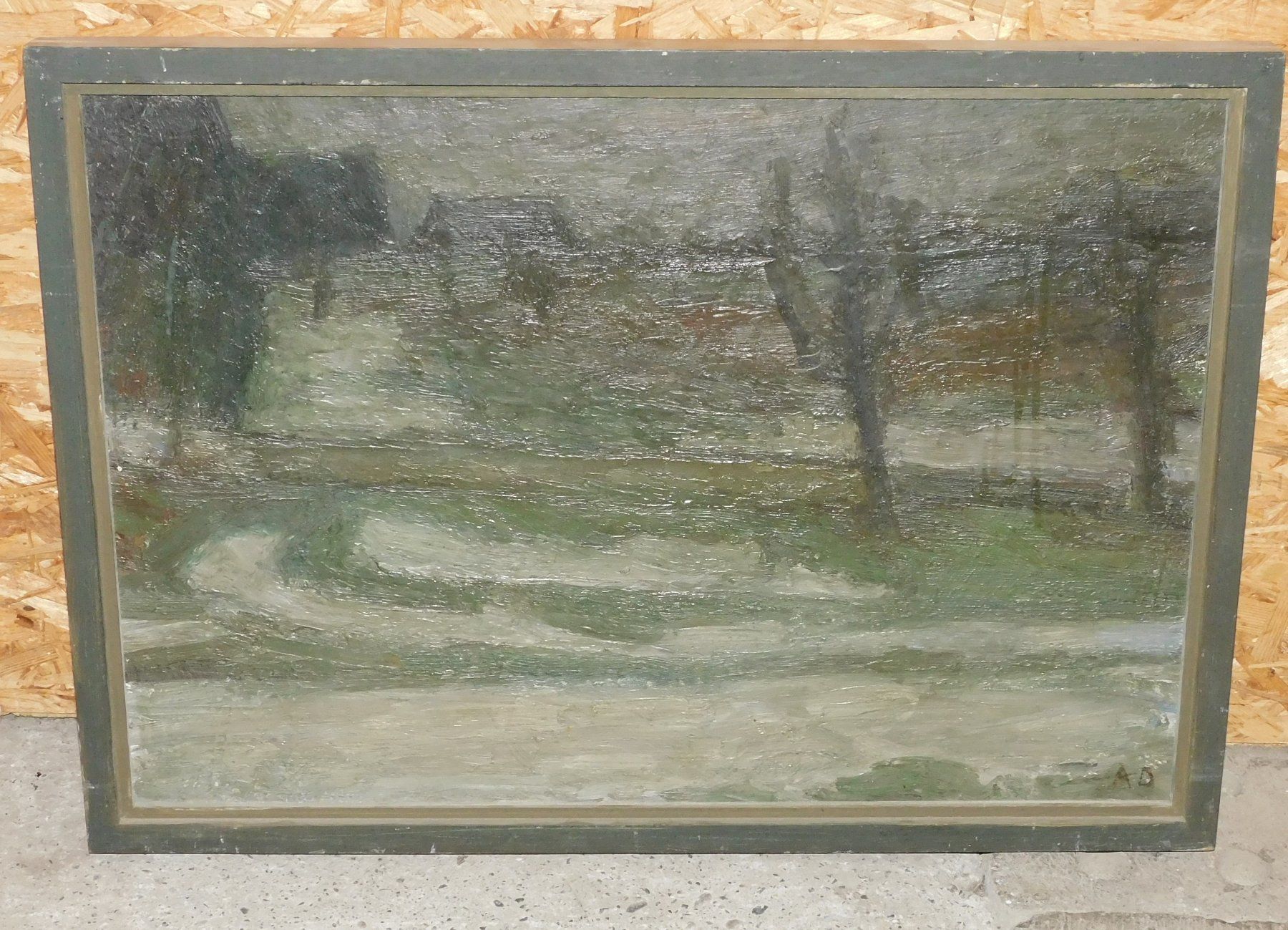 Dipinti: Kunst Ölgemälde mit Monogramm altes Ölbild   66 x 48 cm – Usato da Sursee venduto da 76