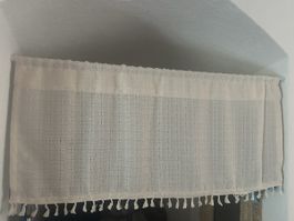 Vintage Sommergardinen, 99x46 cm,inkl. Gardinenstange