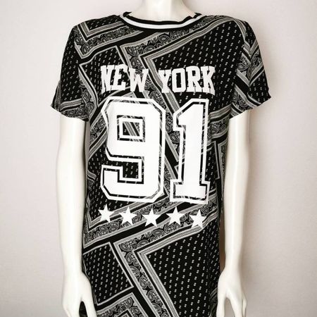 NY / New York Bandana Shirt / Paisley T-Shirt - XS/S