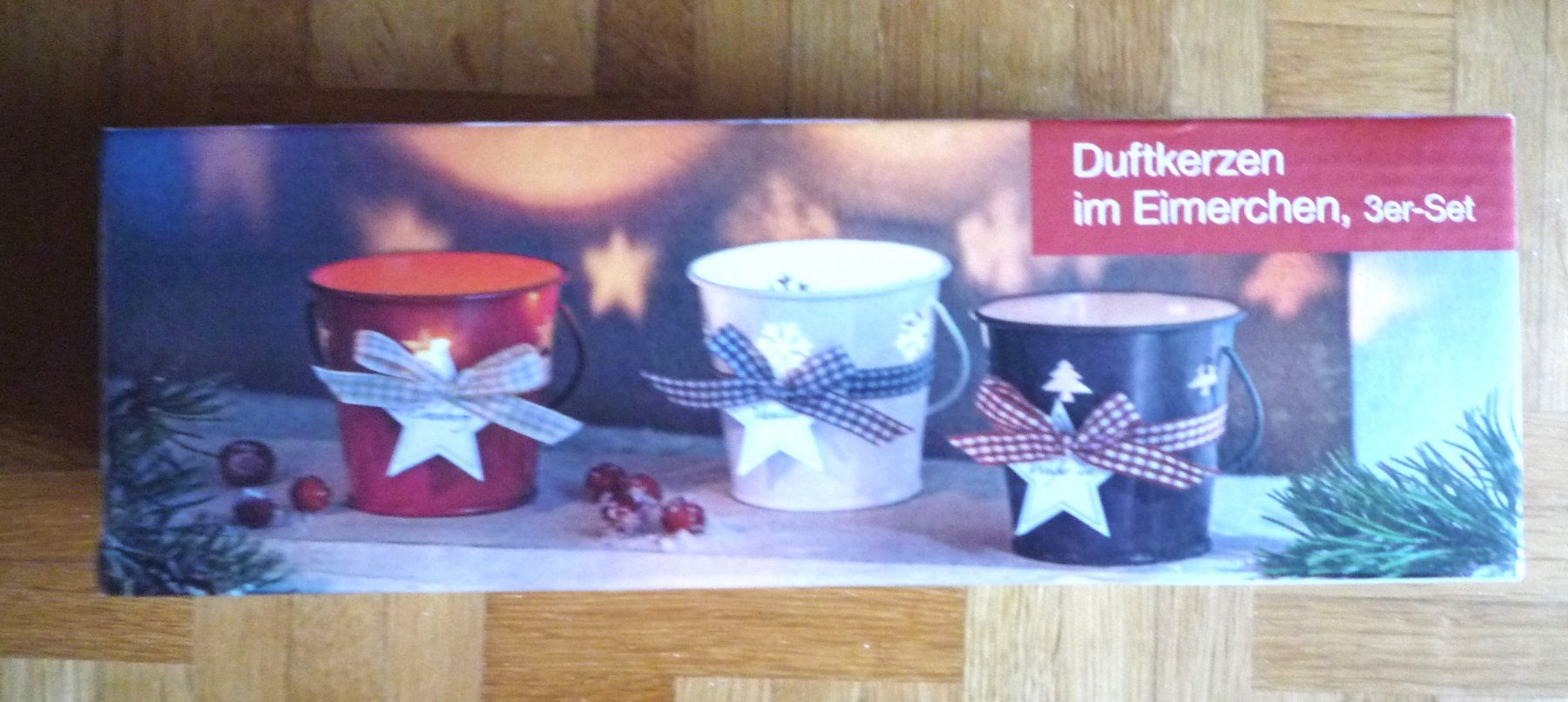 Kerzen: Duftkerzen im Eimerchen, 3er-Set – Neu und originalverpackt aus Rafz von Sonnenblume305