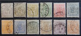 Luxemburg Kat. 45-56 gest. 1882 Kat. 300 Euro
