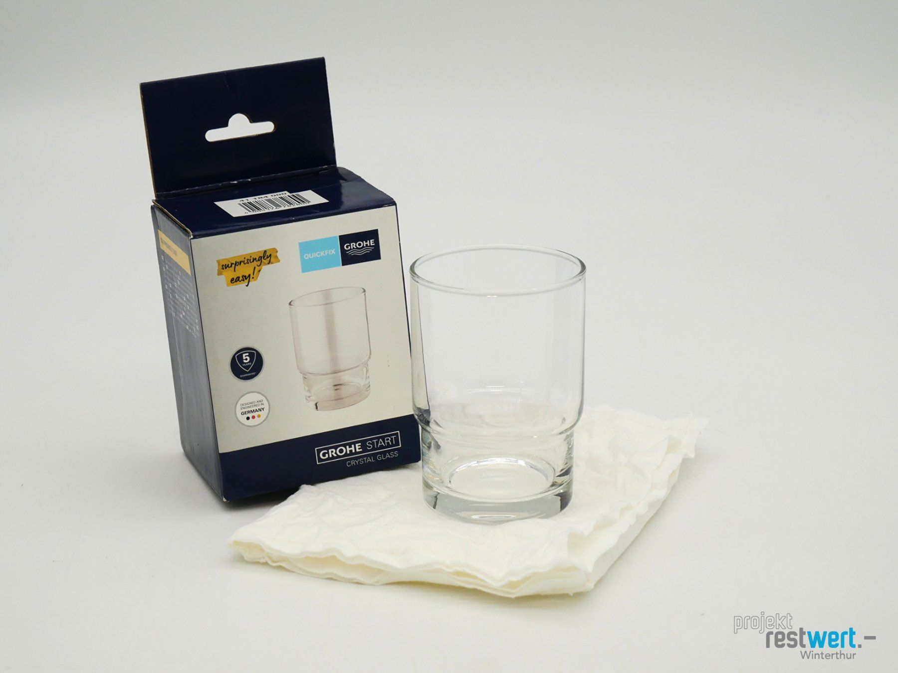 Grohe Bicchieri: GROHE Start QuickFix Zahnputzglas 240ml, 9.5cm – Nuovo (secondo la descrizione) da Winterthur venduto da Restwert_Winterthur 3