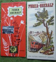 Furka-Oberalp-Bahn, 2 Prospekte, beide 1952