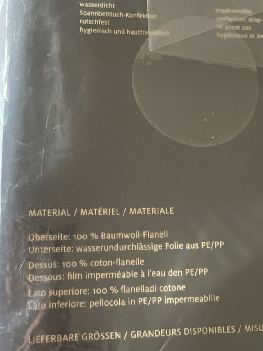 Linge de lit: Neuf : molleton housse imperméable 160 – Neuf avec emballage d'origine à Lugnorre par cla_j6bq 3