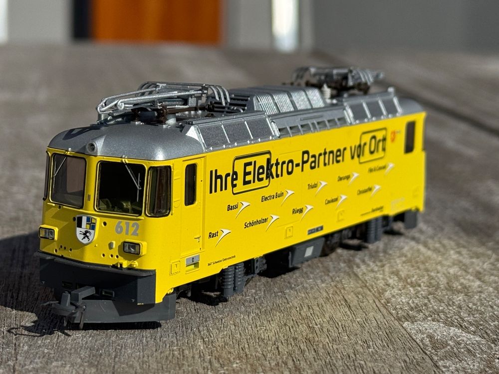 Bemo Modelleisenbahnen: Rhb Bemo  Ge 4/4 II 612  Burkhalter ESU SOUND – Neu (gemäss Beschreibung) aus Goldau von Bergsturz1806 1