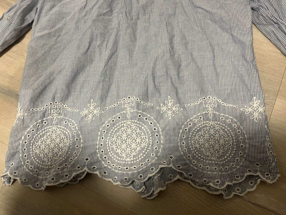 Camicette: Hemd weiss-blau gestreift mit Lochmuster M neu – Nuovo (secondo la descrizione) da Birrwil venduto da vanyboo 4