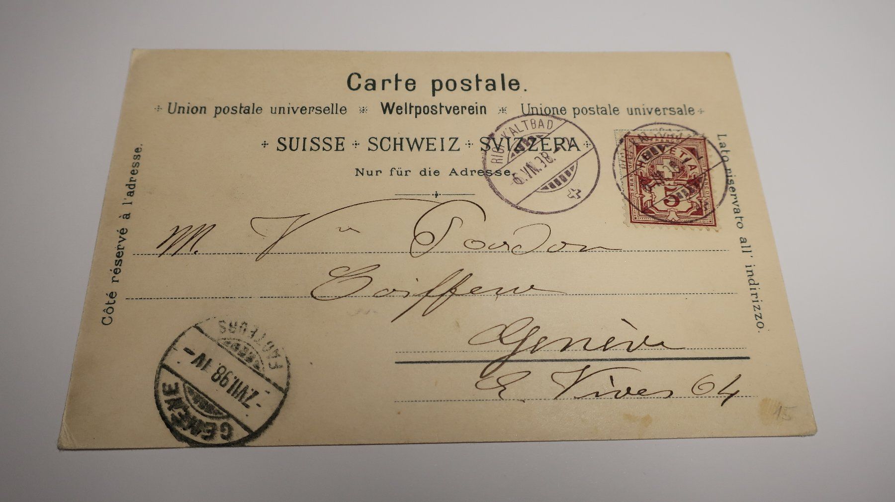 Cartoline postali: Gruss vom Rigi  1898 – Usato da Cormoret venduto da Pascalll2001 3