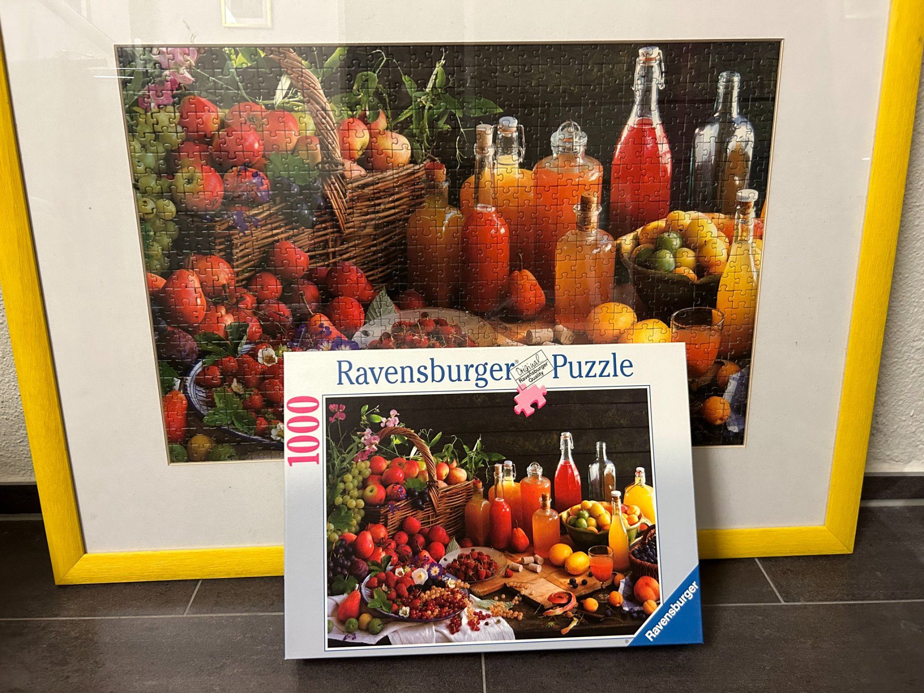Ravensburger Puzzle: Bild "Stilleben" im Holzrahmen aus Puzzleteile – Usato da Hagendorn venduto da Teora66 1