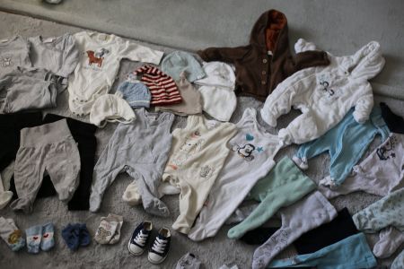 Babykleiderpaket Jungs 42-teilig Herbst/Winter, Gr. 50/56