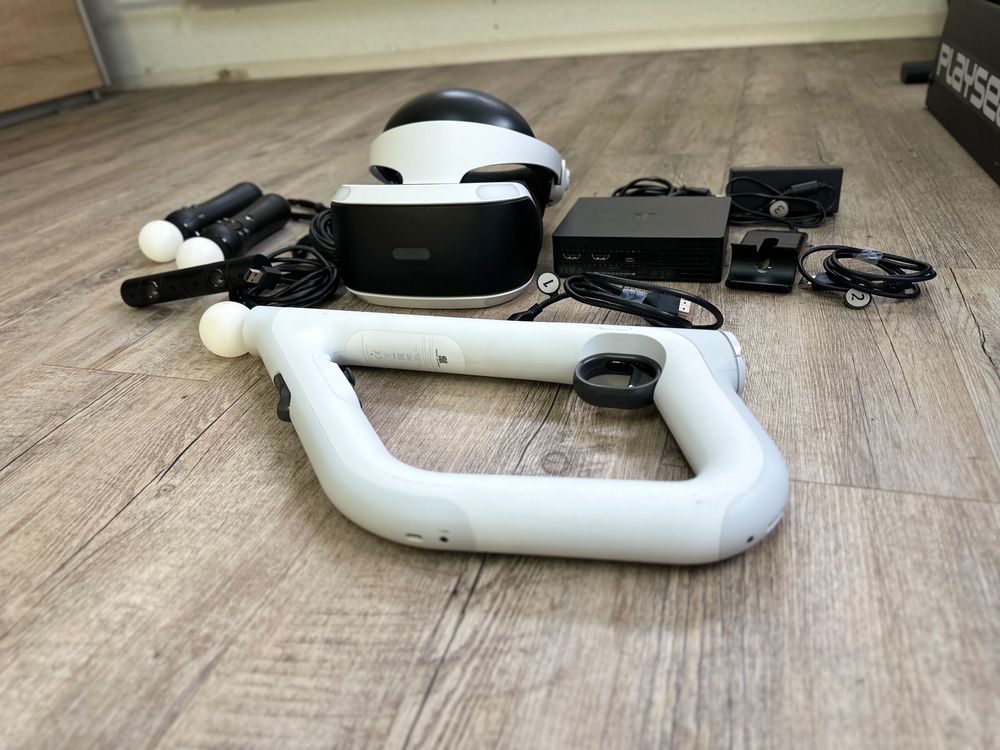 Jojofuny VR-Brillen Ständer - Lade-Organizer Für VR-Controller Und Brille Schwarz