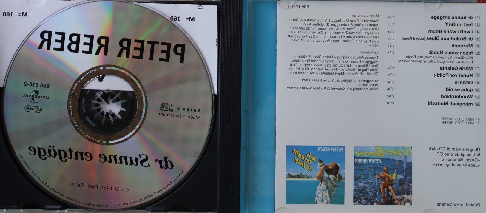 CD: Peter Reber – Dr Sunne Entgäge – Usato da Luzern venduto da CONTENTI 1