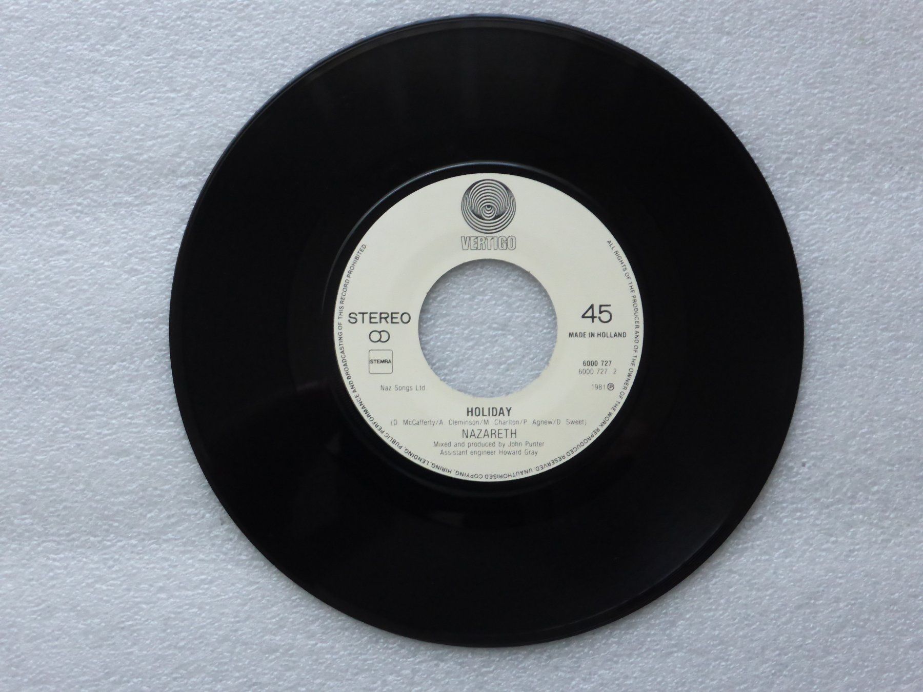 Dischi in vinile: Vinyl Single   NAZARETH – Usato da Küssnacht am Rigi venduto da Mondkinder 2