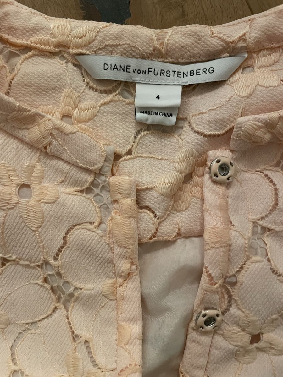 Diane von Furstenberg Blusen: Diane von Furstenberg Spitze Bluse Gr 4 / 34  Top – Gebraucht aus Luzern von PAMI23 2