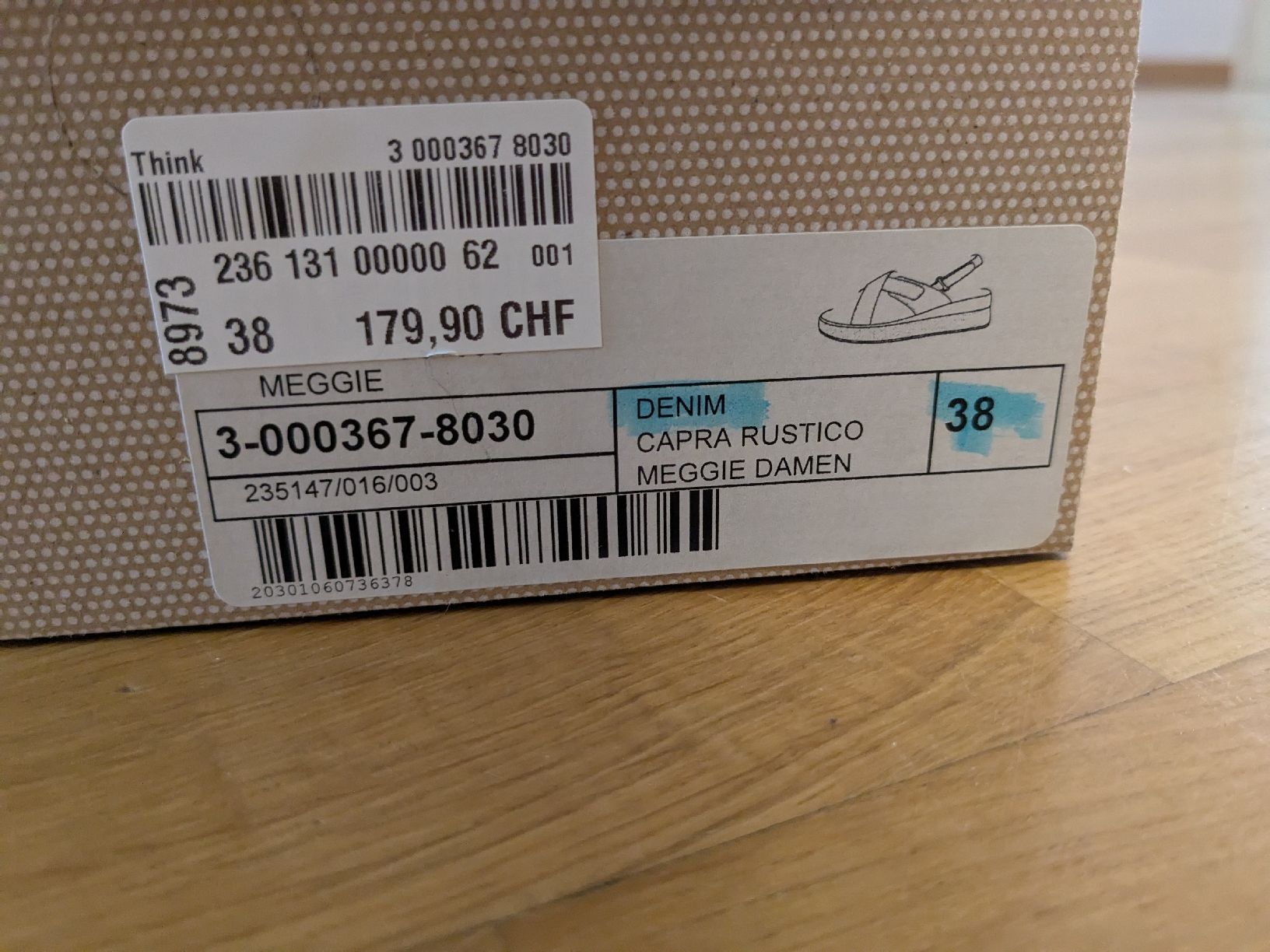 Think Scarpe da donna: Think Sandalen Gr38 – Nuovo (secondo la descrizione) da Wettingen venduto da wettingen23 6