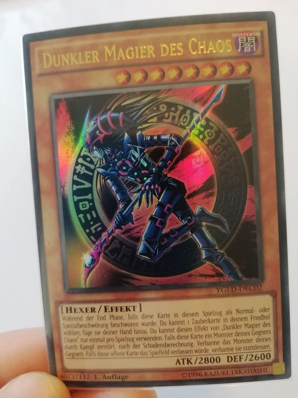 Yugioh Carte collezionabili: Dunkler Magier des Chaos 1.Edition Mint – Nuovo (secondo la descrizione) da Boswil venduto da ShoppingCenterCity 5