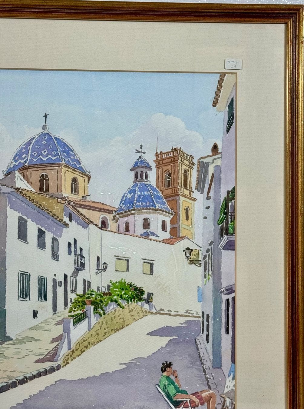 Gemälde: A.CHAUDET AQUARELL (SPANIEN)SIGNIERT MIT RAHMEN – Gebraucht aus Gersau von grafik-kunst 3