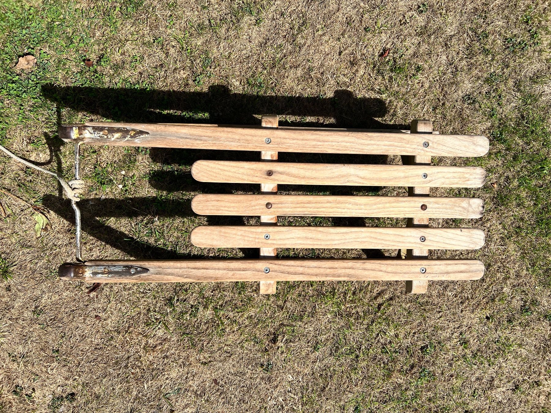 Luge: Antiker Holzschlitten – D'occasion à Burgdorf par A006972 2