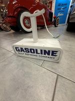 Leuchtreklame Gulf Gasoline Company weiss 50cm