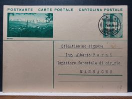 Bildpostkarte Bern mit Bergpanorama, gelaufen, SALA, 1934