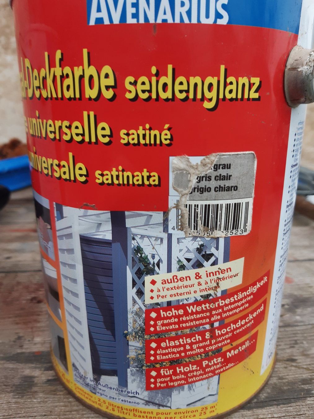 Peintures: Universal Deckfarbe grau – Neuf (Voir description) à Ramersberg par Subski300 1