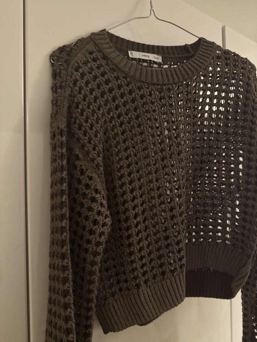Mango Pullover & Sweatshirts: Damen Pullover Mango grob gestrickt braun Grösse S – Gebraucht aus St. Gallen von merjemahusic 1