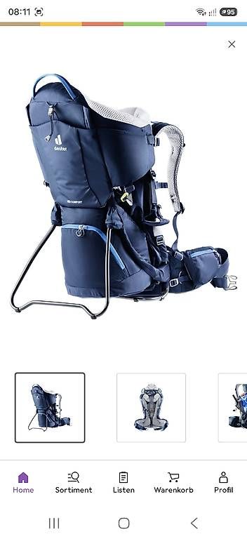 Deuter Bauch- & Rückentragen: Deuter Kid Comfort Tragrucksack – Gebraucht aus Müllheim Dorf von Stricker90 3