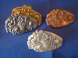Plaketten Satz 2005 Gold-Silber-Kupfer
