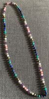 Bunte Edelsteinkette, modisch und elegant!