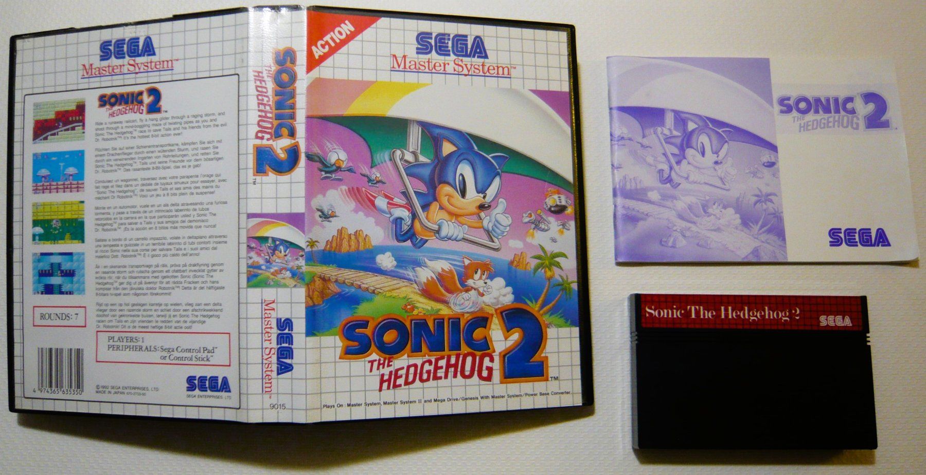 Sega Spiele: SEGA Master System : Sonic 2 the Hedgehog, 1992 – Gebraucht aus Onex von Jaguar1986 1