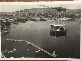CH Landesausstellung 1939 Schwebebahn gegen Zürich