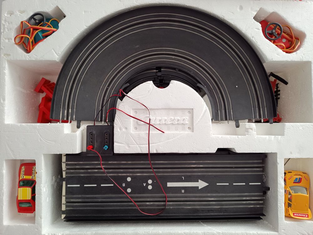 Kit Rails Carrera Servo 140 : Droits, Courbes, Looping, Passerelle - 1:43, Neuf