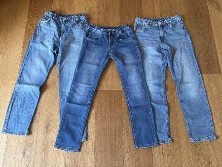 3 paar Jeans, 12/13 Jahre, Gr. 160